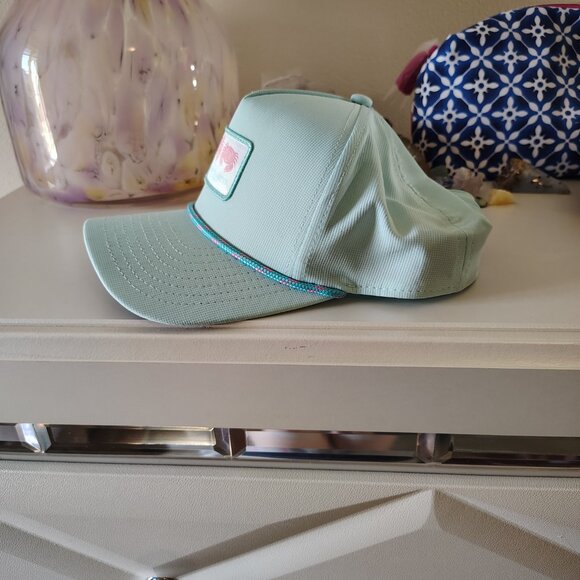 Crab and Crabette Robin's Egg Blue Snapback Trucker Baseball Hat Imperial - Picture 5 of 7